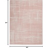 image:imageNourison Home Whimsicle Pink Ivory 5 x 7 Area Rug Contemporary Artistic Easy Cleaning Non Shedding Bed Room Living Room Dining Room Kitchen 5x7Pink Ivory