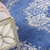 image:imageNourison Home Whimsicle Traditional Navy 8 x Round Area Rug Easy Clean Non Shedding Bed Room Living Room Dining Room Kitchen 8 Round