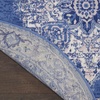 image:imageNourison Home Whimsicle Traditional Navy 8 x Round Area Rug Easy Clean Non Shedding Bed Room Living Room Dining Room Kitchen 8 Round