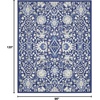 image:imageNourison Home Whimsicle Traditional Navy Multicolor 5 x 7 Area Rug Easy Cleaning Non Shedding Bed Room Living Room Dining Room Kitchen 5x7Navy Multicolor