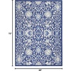image:imageNourison Home Whimsicle Traditional Navy Multicolor 5 x 7 Area Rug Easy Cleaning Non Shedding Bed Room Living Room Dining Room Kitchen 5x7Navy Multicolor