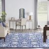 image:imageNourison Home Whimsicle Traditional Navy Multicolor 5 x 7 Area Rug Easy Cleaning Non Shedding Bed Room Living Room Dining Room Kitchen 5x7Navy Multicolor