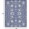 image:imageNourison Home Whimsicle Traditional Navy Multicolor 5 x 7 Area Rug Easy Cleaning Non Shedding Bed Room Living Room Dining Room Kitchen 5x7Navy Multicolor