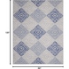 image:imageNourison Home Whimsicle Tribal Grey Blue 3 x 5 Area Rug Easy Cleaning Non Shedding Bed Room Living Room Dining Room Kitchen 3x5GreyBlue