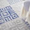 image:imageNourison Home Whimsicle Tribal Grey Blue 3 x 5 Area Rug Easy Cleaning Non Shedding Bed Room Living Room Dining Room Kitchen 3x5GreyBlue