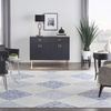 image:imageNourison Home Whimsicle Tribal Grey Blue 3 x 5 Area Rug Easy Cleaning Non Shedding Bed Room Living Room Dining Room Kitchen 3x5GreyBlue