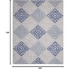 image:imageNourison Home Whimsicle Tribal Grey Blue 3 x 5 Area Rug Easy Cleaning Non Shedding Bed Room Living Room Dining Room Kitchen 3x5GreyBlue