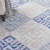 image:imageNourison Home Whimsicle Tribal Grey Blue 3 x 5 Area Rug Easy Cleaning Non Shedding Bed Room Living Room Dining Room Kitchen 3x5GreyBlue