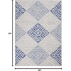 image:imageNourison Home Whimsicle Tribal Grey Blue 3 x 5 Area Rug Easy Cleaning Non Shedding Bed Room Living Room Dining Room Kitchen 3x5GreyBlue