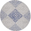 image:imageNourison Home Whimsicle Tribal Grey Blue 3 x 5 Area Rug Easy Cleaning Non Shedding Bed Room Living Room Dining Room Kitchen 3x5GreyBlue