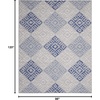 image:imageNourison Home Whimsicle Tribal Grey Blue 3 x 5 Area Rug Easy Cleaning Non Shedding Bed Room Living Room Dining Room Kitchen 3x5GreyBlue