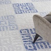 image:imageNourison Home Whimsicle Tribal Grey Blue 3 x 5 Area Rug Easy Cleaning Non Shedding Bed Room Living Room Dining Room Kitchen 3x5GreyBlue