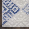 image:imageNourison Home Whimsicle Tribal Grey Blue 3 x 5 Area Rug Easy Cleaning Non Shedding Bed Room Living Room Dining Room Kitchen 3x5GreyBlue