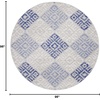 image:imageNourison Home Whimsicle Tribal Grey Blue 3 x 5 Area Rug Easy Cleaning Non Shedding Bed Room Living Room Dining Room Kitchen 3x5GreyBlue