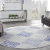 image:imageNourison Home Whimsicle Tribal Grey Blue 3 x 5 Area Rug Easy Cleaning Non Shedding Bed Room Living Room Dining Room Kitchen 3x5GreyBlue