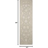 image:imageNourison Home Zephyr Traditional Light Taupe 76 x 96 Area Rug Easy Cleaning Non Shedding Bed Room Living Room Dining Room Kitchen 8x10Silver