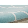 image:imageNourison Home amp Garden IndoorOutdoor Navy 10 x 13 AreaRug EasyCleaning Non Shedding Bed Room Living Room Dining Room Kitchen 10x13Aqua