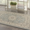 image:imageNourison Living Treasures Persian GreyIvory 510 x ROUND Area Rug Easy Cleaning Non Shedding Bed Room Living Room Dining Room Kitchen 6 RoundAquaIvory