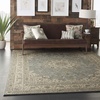 image:imageNourison Living Treasures Persian GreyIvory 510 x ROUND Area Rug Easy Cleaning Non Shedding Bed Room Living Room Dining Room Kitchen 6 RoundAquaIvory