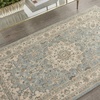 image:imageNourison Living Treasures Persian GreyIvory 510 x ROUND Area Rug Easy Cleaning Non Shedding Bed Room Living Room Dining Room Kitchen 6 RoundAquaIvory