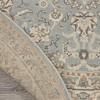 image:imageNourison Living Treasures Persian GreyIvory 510 x ROUND Area Rug Easy Cleaning Non Shedding Bed Room Living Room Dining Room Kitchen 6 RoundAquaIvory