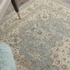 image:imageNourison Living Treasures Persian GreyIvory 510 x ROUND Area Rug Easy Cleaning Non Shedding Bed Room Living Room Dining Room Kitchen 6 RoundAquaIvory