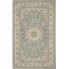 image:imageNourison Living Treasures Persian GreyIvory 510 x ROUND Area Rug Easy Cleaning Non Shedding Bed Room Living Room Dining Room Kitchen 6 RoundAquaIvory