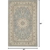 image:imageNourison Living Treasures Persian GreyIvory 510 x ROUND Area Rug Easy Cleaning Non Shedding Bed Room Living Room Dining Room Kitchen 6 RoundAquaIvory