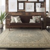 image:imageNourison Living Treasures Persian GreyIvory 510 x ROUND Area Rug Easy Cleaning Non Shedding Bed Room Living Room Dining Room Kitchen 6 RoundAquaIvory