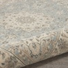 image:imageNourison Living Treasures Persian GreyIvory 510 x ROUND Area Rug Easy Cleaning Non Shedding Bed Room Living Room Dining Room Kitchen 6 RoundAquaIvory