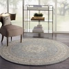 image:imageNourison Living Treasures Persian GreyIvory 510 x ROUND Area Rug Easy Cleaning Non Shedding Bed Room Living Room Dining Room Kitchen 6 RoundAquaIvory