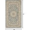 image:imageNourison Living Treasures Persian GreyIvory 510 x ROUND Area Rug Easy Cleaning Non Shedding Bed Room Living Room Dining Room Kitchen 6 RoundAquaIvory