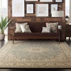 image:imageNourison Living Treasures Persian GreyIvory 510 x ROUND Area Rug Easy Cleaning Non Shedding Bed Room Living Room Dining Room Kitchen 6 RoundAquaIvory