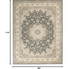 image:imageNourison Living Treasures Persian GreyIvory 510 x ROUND Area Rug Easy Cleaning Non Shedding Bed Room Living Room Dining Room Kitchen 6 RoundGreyIvory