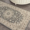 image:imageNourison Living Treasures Persian GreyIvory 510 x ROUND Area Rug Easy Cleaning Non Shedding Bed Room Living Room Dining Room Kitchen 6 RoundGreyIvory