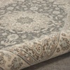 image:imageNourison Living Treasures Persian GreyIvory 510 x ROUND Area Rug Easy Cleaning Non Shedding Bed Room Living Room Dining Room Kitchen 6 RoundGreyIvory