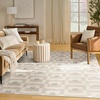 image:imageNourison Nordic Ivory Beige 8 x 10 Scandinavian Area Rug  Easy Cleaning Non Shedding Bed Room Living Room Dining Room Kitchen 8 x 10Ivory Beige