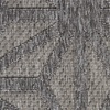 image:imageNourison Palamos IndoorOutdoor Dark Grey 810 x 1110 Area Rug Easy Cleaning Non Shedding Bed Room Living Room Dining Room Backyard Deck Patio 9x12Dark Grey