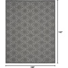 image:imageNourison Palamos IndoorOutdoor Dark Grey 810 x 1110 Area Rug Easy Cleaning Non Shedding Bed Room Living Room Dining Room Backyard Deck Patio 9x12Dark Grey