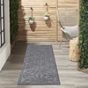 image:imageNourison Palamos IndoorOutdoor Dark Grey 810 x 1110 Area Rug Easy Cleaning Non Shedding Bed Room Living Room Dining Room Backyard Deck Patio 9x12Dark Grey