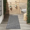 image:imageNourison Palamos IndoorOutdoor Dark Grey 810 x 1110 Area Rug Easy Cleaning Non Shedding Bed Room Living Room Dining Room Backyard Deck Patio 9x12Dark Grey