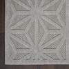 image:imageNourison Palamos IndoorOutdoor Dark Grey 810 x 1110 Area Rug Easy Cleaning Non Shedding Bed Room Living Room Dining Room Backyard Deck Patio 9x12Light Grey