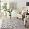 image:imageNourison Palamos IndoorOutdoor Dark Grey 810 x 1110 Area Rug Easy Cleaning Non Shedding Bed Room Living Room Dining Room Backyard Deck Patio 9x12Light Grey