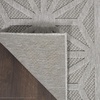 image:imageNourison Palamos IndoorOutdoor Dark Grey 810 x 1110 Area Rug Easy Cleaning Non Shedding Bed Room Living Room Dining Room Backyard Deck Patio 9x12Light Grey