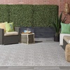 image:imageNourison Palamos IndoorOutdoor Dark Grey 810 x 1110 Area Rug Easy Cleaning Non Shedding Bed Room Living Room Dining Room Backyard Deck Patio 9x12Lt Grey