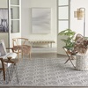 image:imageNourison Palamos IndoorOutdoor Dark Grey 810 x 1110 Area Rug Easy Cleaning Non Shedding Bed Room Living Room Dining Room Backyard Deck Patio 9x12Lt Grey