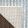 image:imageNourison Textured Home Ivory Blue 53 x 7 Area Rug  Easy Clean Non Shedding Bed Room Living Room Dining Room Kitchen 5 x 7