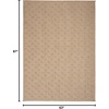 image:imageNourison Washable Organic Geometric Natural 2 x 4 Area Rug Easy Cleaning Non Shedding Bed Room Living Room Dining Room Kitchen 2x4 Natural