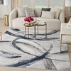 image:imageInspire Me Home Dcor Brushstrokes Abstract GreyNavy 9 x 12 AreaRug EasyCleaning Non Shedding Bed Room Living Room Dining Room Kitchen 9x12GreyNavy