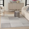 image:imageInspire Me Home Dcor Brushstrokes Striped Beige Silver 9 x 12 AreaRug EasyCleaning Non Shedding Bed Room Living Room Dining Room Kitchen 9x12Silver Grey